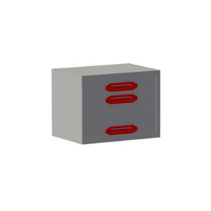 Ladekast B0507xD360xH385 mm met 3 laden (H 2x070; 1x175)