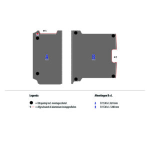 Bodenplatte 12 mm grau für EXPERT L2 FWD (Radstand 3275)